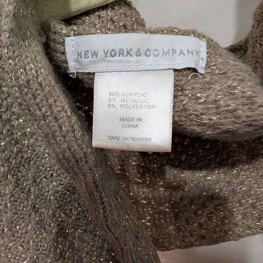 New York & Company Infinity Sparkly Knit Scarf Shawl Wrap